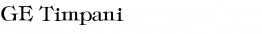 Download GE Timpani Font Download GE Timpani Font
