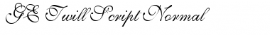 Download GE Twill Script Font Download GE Twill Script Font