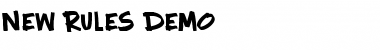 Download New Rules - Demo Font Download New Rules - Demo Font