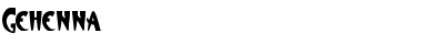 Download Gehenna Font Download Gehenna Font