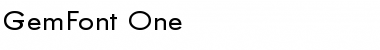 Download GemFont One Font Download GemFont One Font