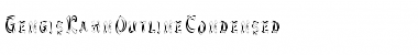 Download GengisKahnOutlineCondensed Font Download GengisKahnOutlineCondensed Font