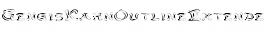 Download GengisKahnOutlineExtended Font Download GengisKahnOutlineExtended Font