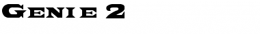 Download Genie 2 Font Download Genie 2 Font