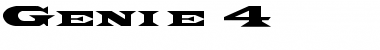 Download Genie 4 Font Download Genie 4 Font