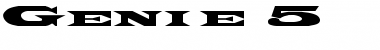 Download Genie 5 Font Download Genie 5 Font