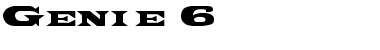 Download Genie 6 Font Download Genie 6 Font