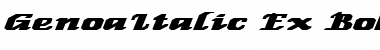 Download GenoaItalic Ex Bold Font Download GenoaItalic Ex Bold Font
