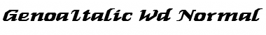 Download GenoaItalic-Wd Font Download GenoaItalic-Wd Font