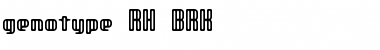 Download genotype RH BRK Font Download genotype RH BRK Font