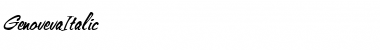 Download GenovevaItalic Font Download GenovevaItalic Font