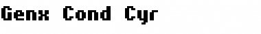 Download Genx Cond Cyr Font Download Genx Cond Cyr Font