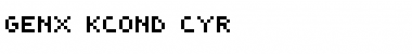 Download Genx KCond Cyr Font Download Genx KCond Cyr Font