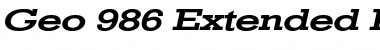 Download Geo 986 Extended Font Download Geo 986 Extended Font