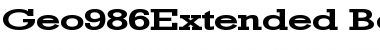 Download Geo986Extended Font Download Geo986Extended Font