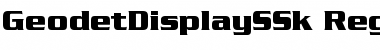 Download GeodetDisplaySSk Font Download GeodetDisplaySSk Font