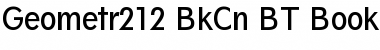 Download Geometr212 BkCn BT Font Download Geometr212 BkCn BT Font