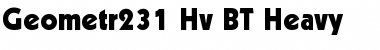 Download Geometr231 Hv BT Font Download Geometr231 Hv BT Font