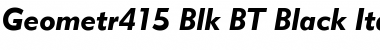 Download Geometr415 Blk BT Font Download Geometr415 Blk BT Font
