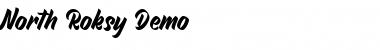 Download North Roksy Demo Font Download North Roksy Demo Font