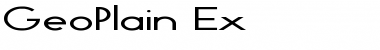 Download GeoPlain Ex Font Download GeoPlain Ex Font