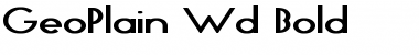 Download GeoPlain Wd Bold Font Download GeoPlain Wd Bold Font