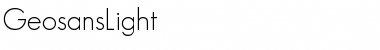 Download GeosansLight Font Download GeosansLight Font