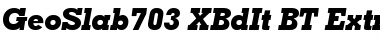 Download GeoSlab703 XBdIt BT Font Download GeoSlab703 XBdIt BT Font