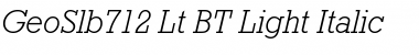 Download GeoSlb712 Lt BT Font Download GeoSlb712 Lt BT Font