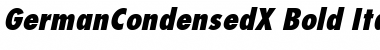 Download GermanCondensedX Font Download GermanCondensedX Font