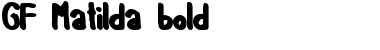Download GF Matilda bold Font Download GF Matilda bold Font