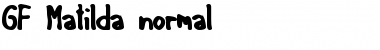 Download GF Matilda normal Font Download GF Matilda normal Font