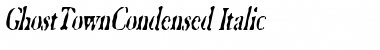 Download GhostTownCondensed Font Download GhostTownCondensed Font
