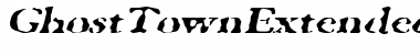 Download GhostTownExtended Font Download GhostTownExtended Font