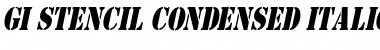Download GI StencilCondensed Font Download GI StencilCondensed Font