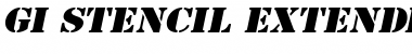 Download GI StencilExtended Font Download GI StencilExtended Font