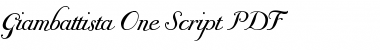 Download Giambattista One Font Download Giambattista One Font