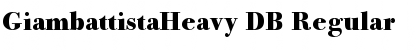 Download GiambattistaHeavy DB Font Download GiambattistaHeavy DB Font