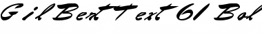 Download GilBertText61 Font Download GilBertText61 Font