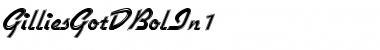 Download GilliesGotDBolIn1 Font Download GilliesGotDBolIn1 Font