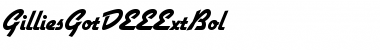 Download GilliesGotDEEExtBol Font Download GilliesGotDEEExtBol Font