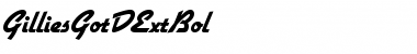 Download GilliesGotDExtBol Font Download GilliesGotDExtBol Font