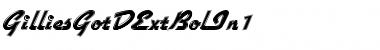 Download GilliesGotDExtBolIn1 Font Download GilliesGotDExtBolIn1 Font