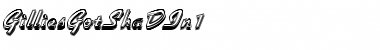 Download GilliesGotShaDIn1 Font Download GilliesGotShaDIn1 Font