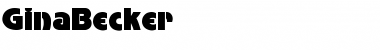 Download GinaBecker Font Download GinaBecker Font