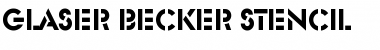 Download Glaser Becker Stencil Font Download Glaser Becker Stencil Font
