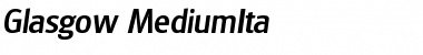 Download Glasgow-MediumIta Font Download Glasgow-MediumIta Font