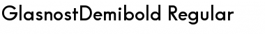 Download GlasnostDemibold Font Download GlasnostDemibold Font