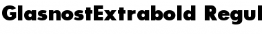 Download GlasnostExtrabold Font Download GlasnostExtrabold Font