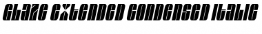 Download Glaze Extended Condensed Font Download Glaze Extended Condensed Font